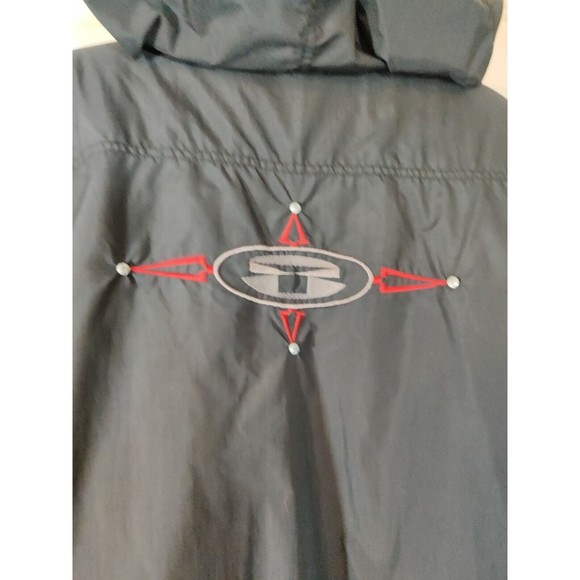 Vintage OP Ocean Pacific Tech Jacket Men's Sz L Full Zip Snap Snowboard Coat - Picture 12 of 14